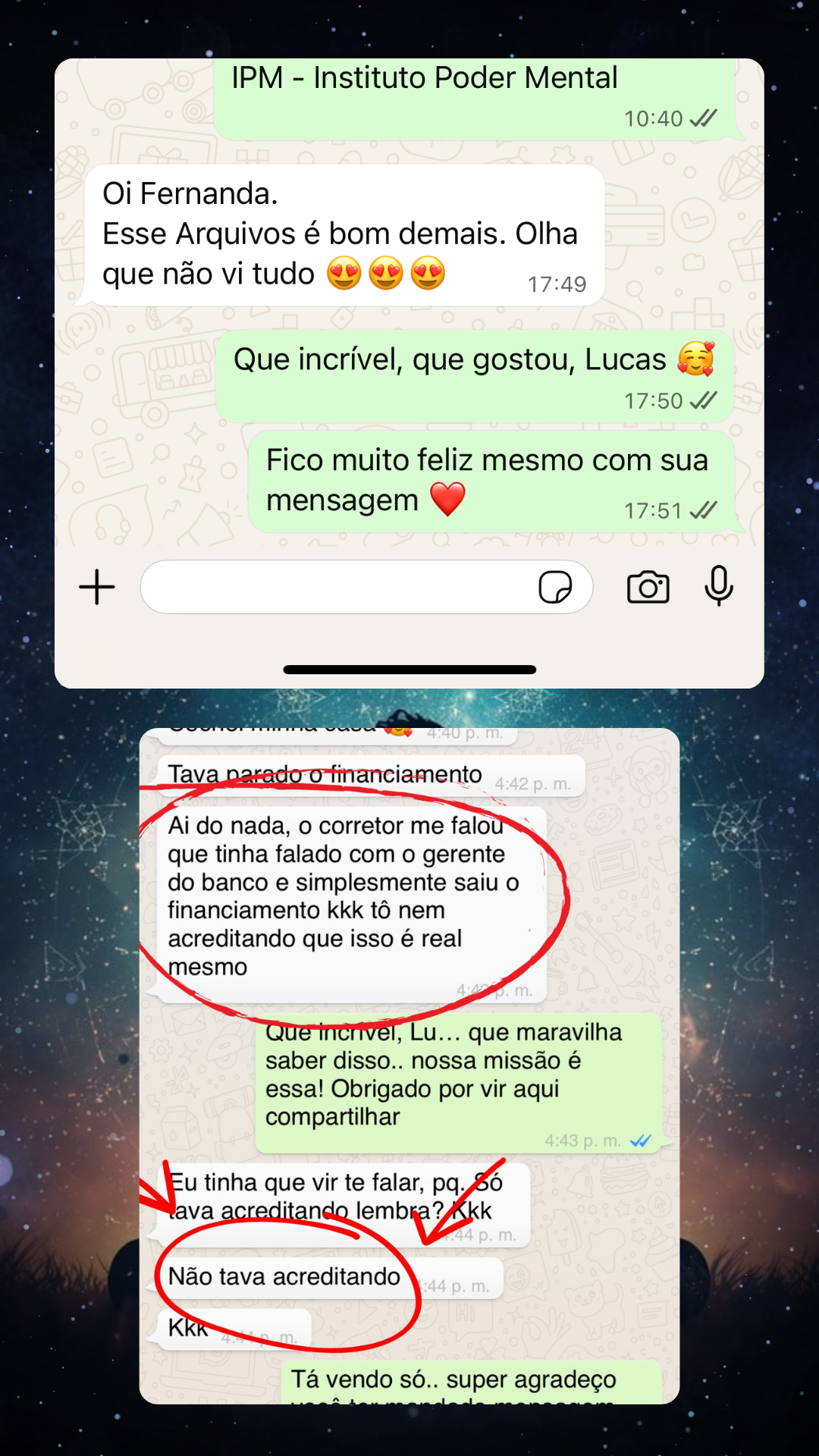 Depoimento de membro O Córtex 3